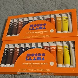 Mondo Llama Artist Watercolor Paints 2 Packs